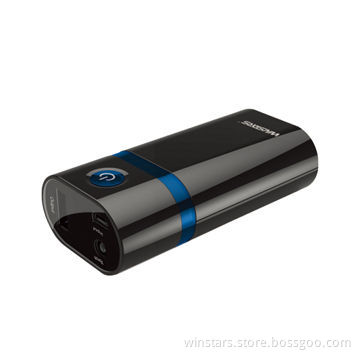 4,400mAh Traveling Backup Battery with LED Torch Power Bank, Portable Battery